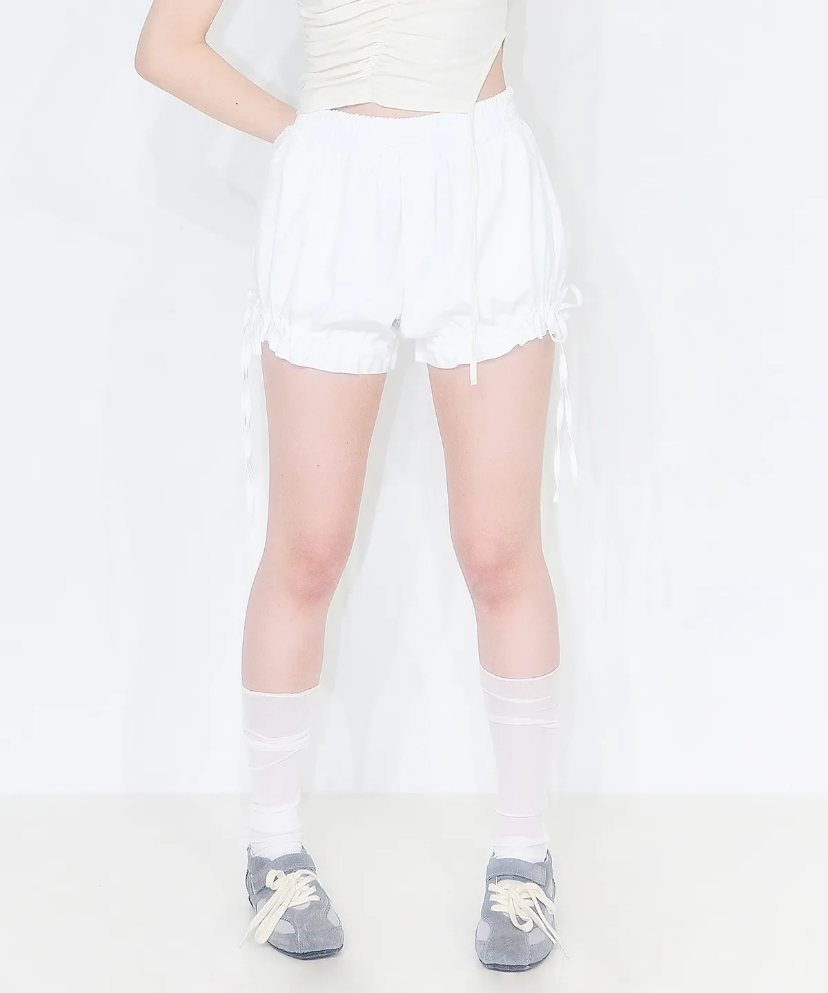 Wing Hotfix Balloon Shorts White | ファッション通販サイト NUGU