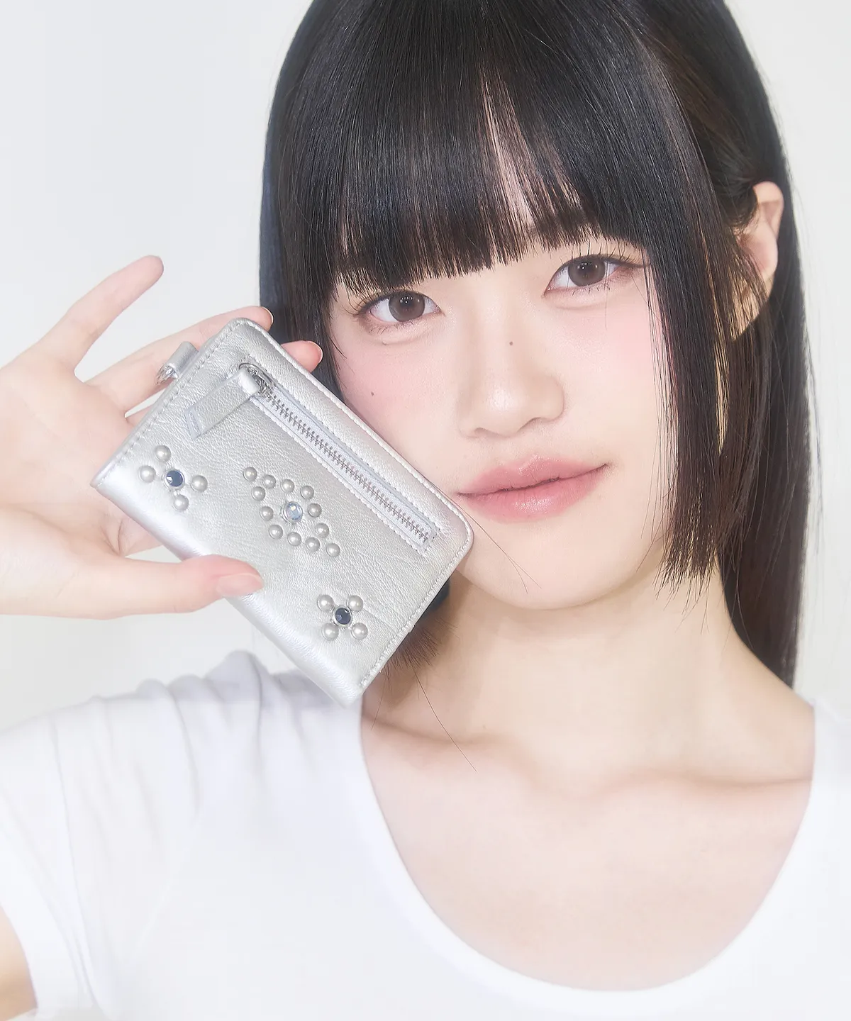 Studded Cross Wallet Silver | ファッション通販サイト NUGU