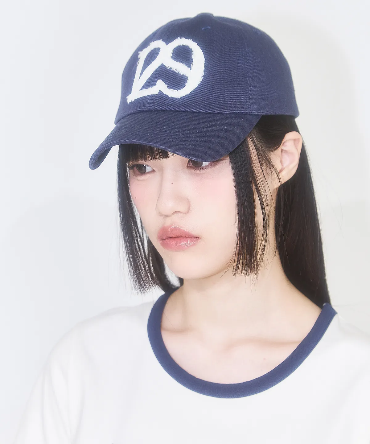 129 Applique Ball Cap Navy | ファッション通販サイト NUGU