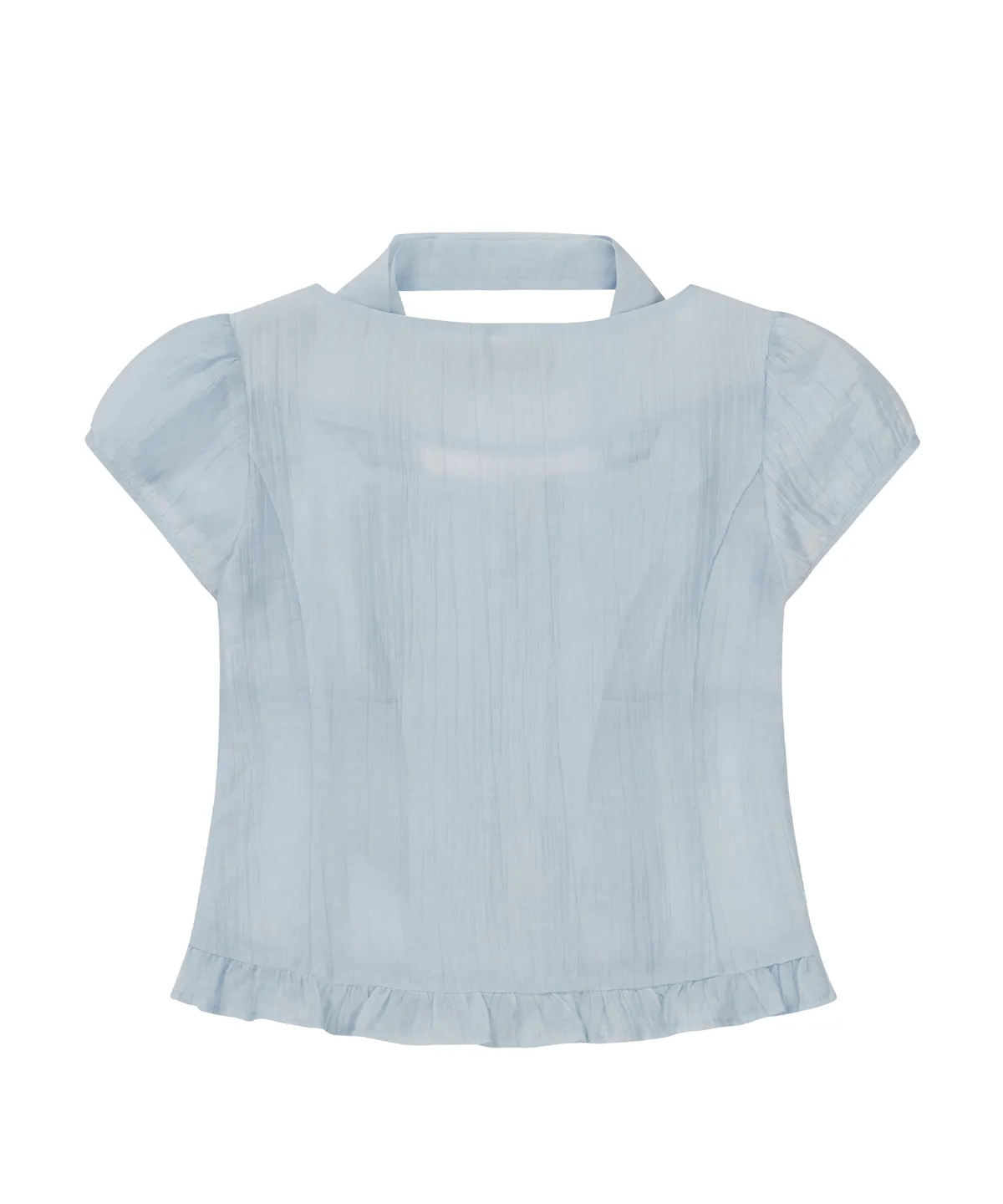 ILLIGO Ribbon Tie Square Neck Blouse グレー MUSINSA公式 | ILLIGO Ribbon Tie Square Neck Blouse - Gray