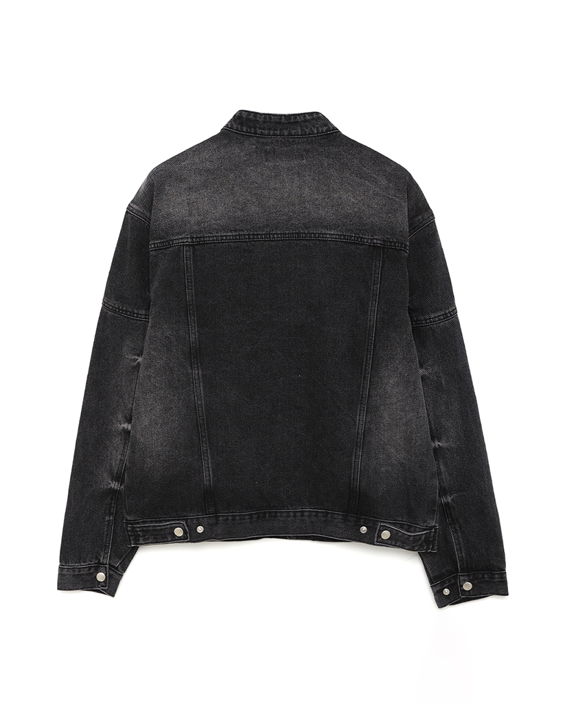 ユニセックス) ウォッシュヘビーデニムジャケット | ファッション通販