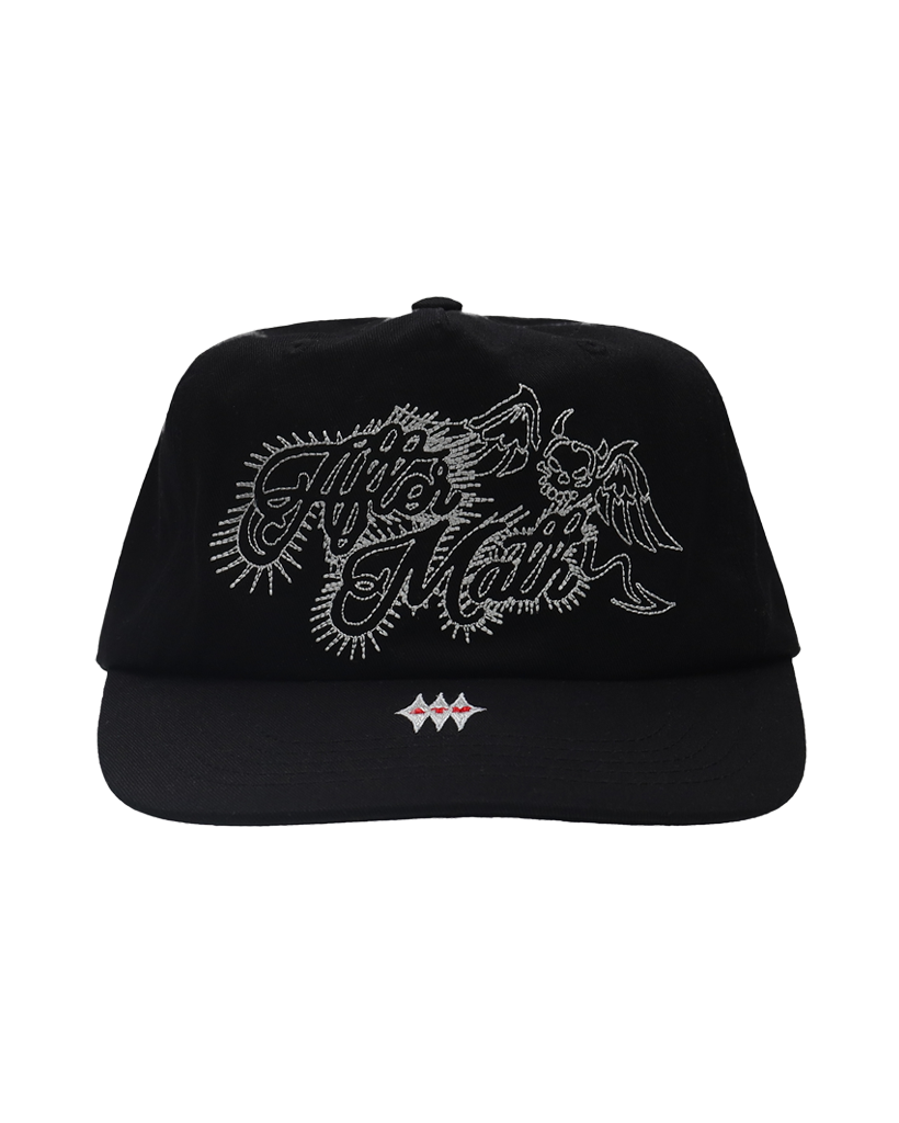 ATM DEVIL LOGO BALL CAP BLACK