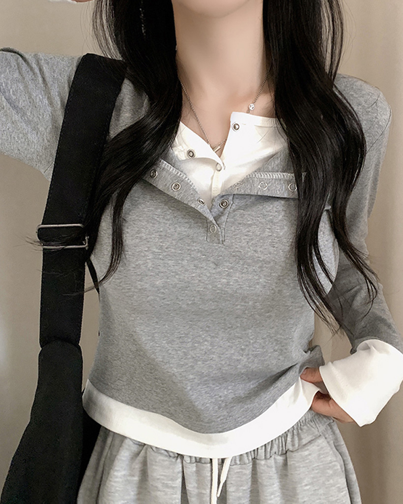 Standalone レイヤード 長袖 Tシャツ トレーナー Standalone レイヤード 長袖 Tシャツ トレーナー Standalone