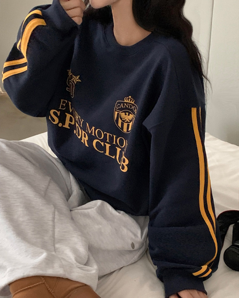 [original/4color]レタリングオーバーサイズスウェットシャツ