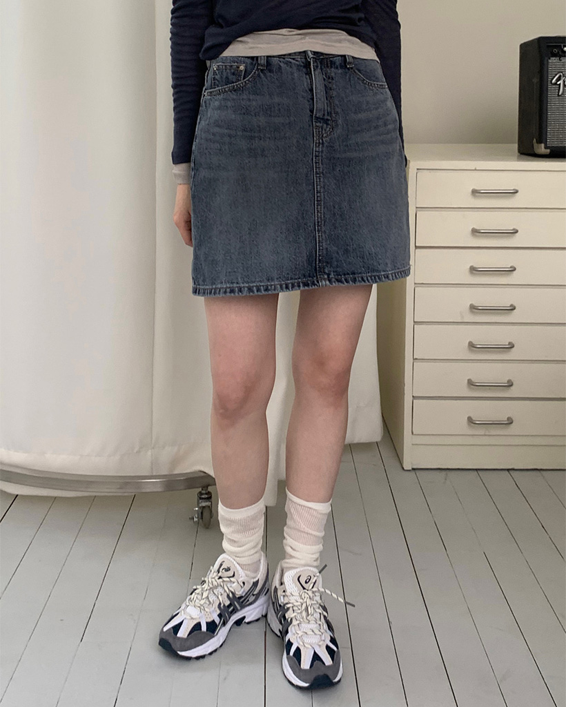 SLOWMADE. (スカパン)デニムスカートパンツ-4size