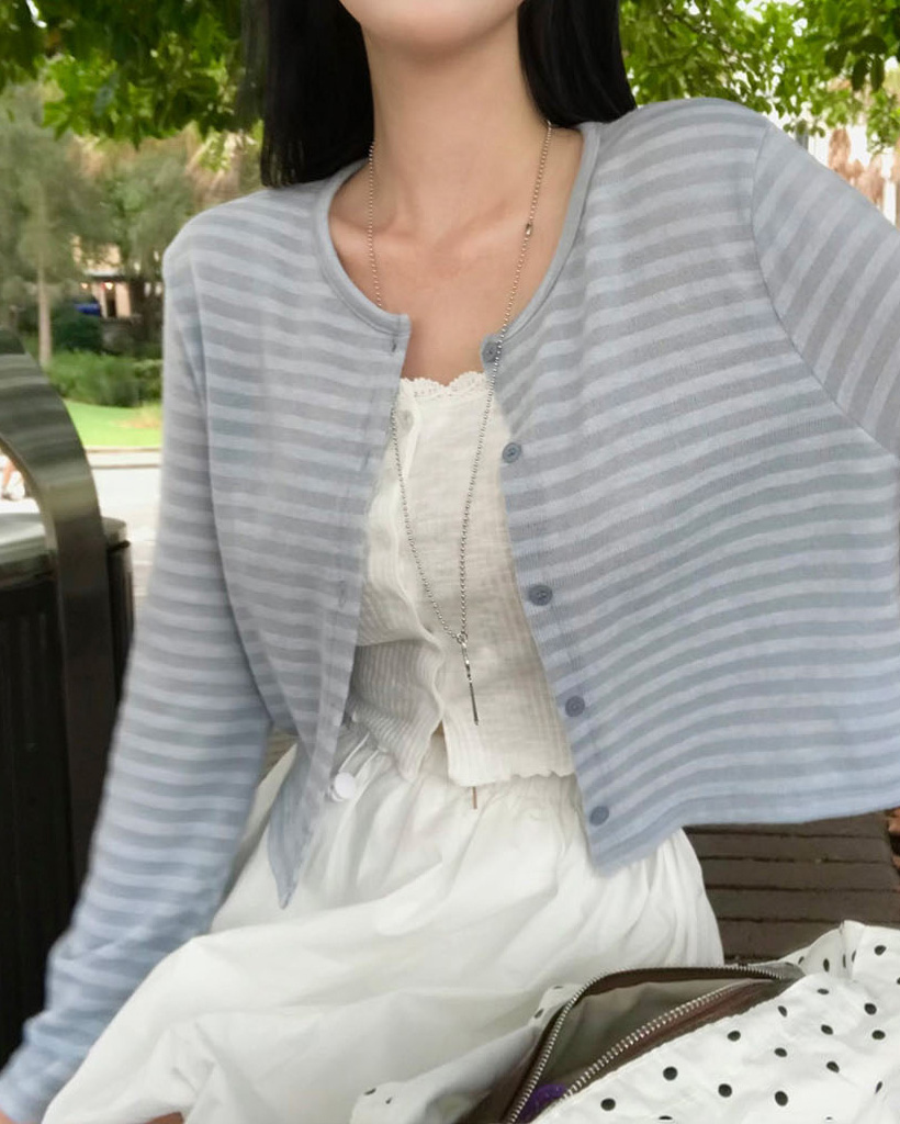 SANDRO ストライプカーディガンフリルなし 長袖 Sandro（カーディガン）のフリマアイテム一覧