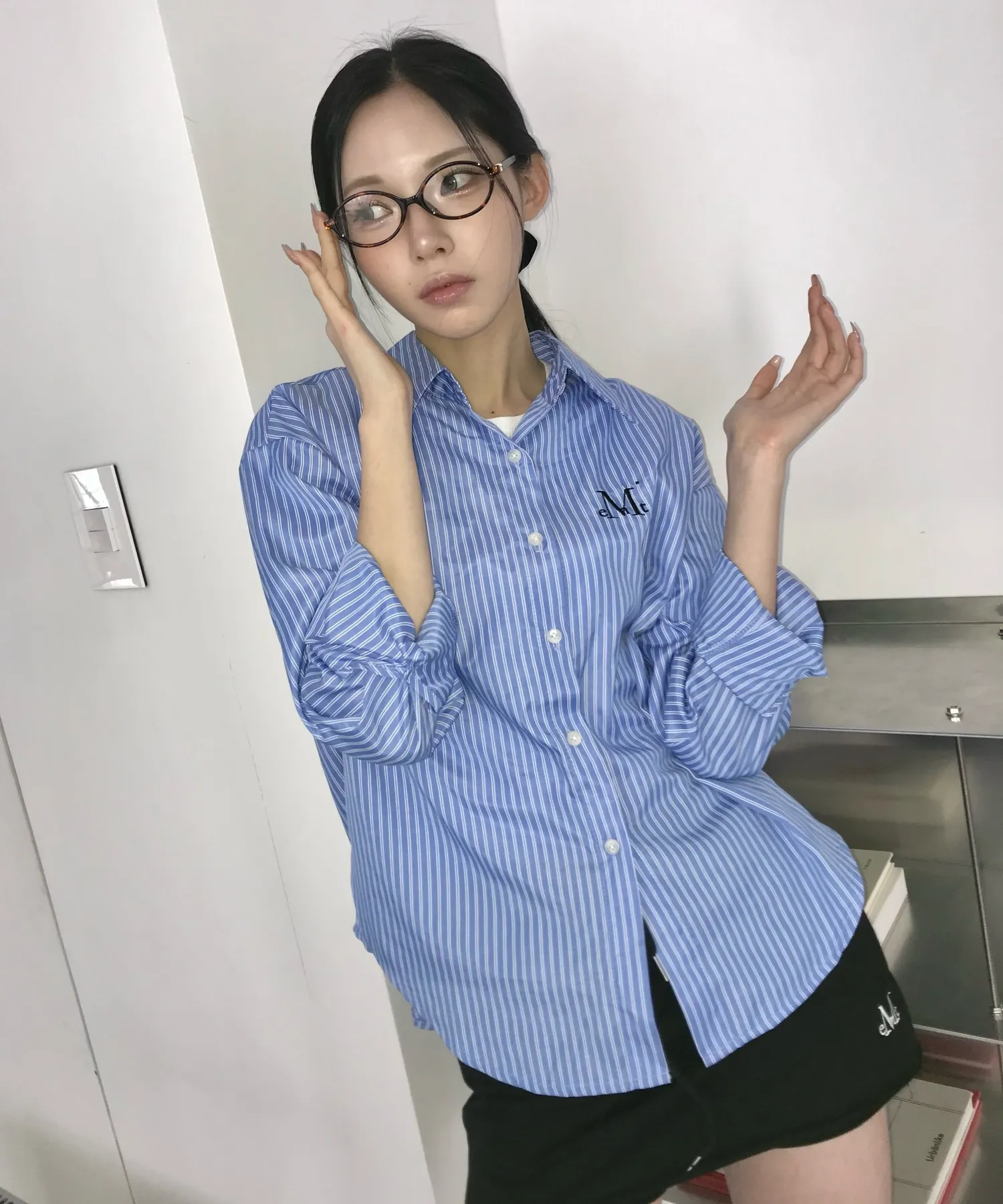 BONA SIGNATURE STRIPE SHIRTS (3COLOR)