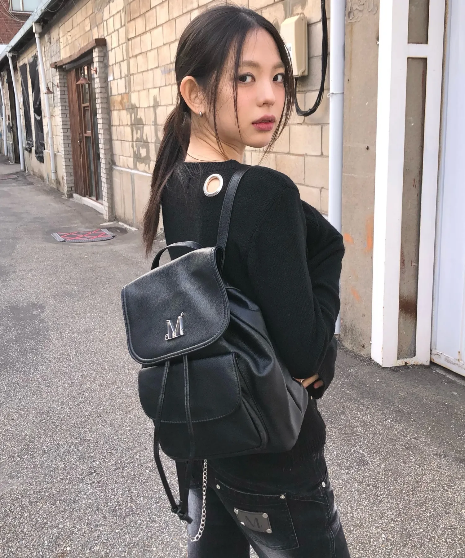 IRELL METAL LOGO MIX STRAP BACK PACK UNISEX