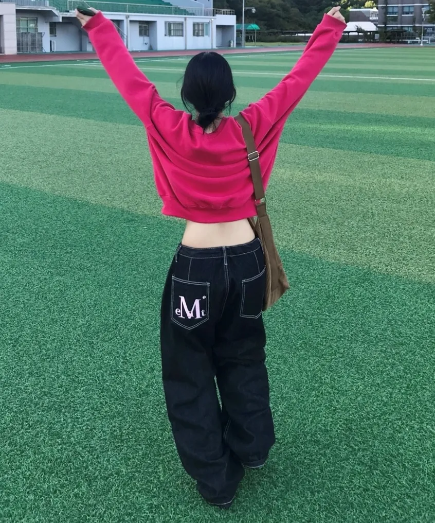 MAXXI BACK POCKET BIG LOGO DENIM UNISEX (2COLOR)