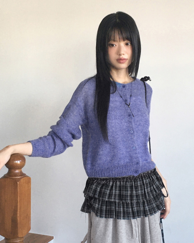 11color) (WOOL 20) アルパカウールニットラウンドカーディガン