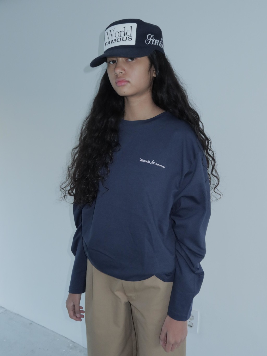 navy long sleeve tee shirt(navy)