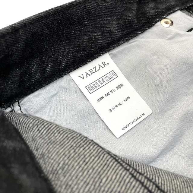 ★関税込★VARZAR★Wide Tapered Retro Denim Pants★ MUSINSA公式 | VARZAR Wide Tapered Retro Denim Pants Black