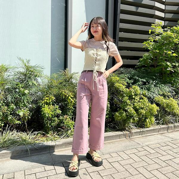 ▼たか ZUCCa パンツ スウェットデニム / レディース : ZOZOTOWN Yahoo