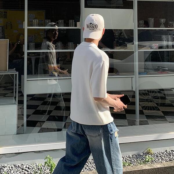 クラシックダメージワイドデニムパンツ | ファッション通販
