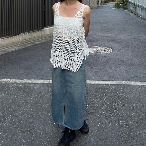 新品未使用　mite pepuramu chiffon tp セーター A02P | Krochet (Women)/クロシェ | 三越伊勢丹