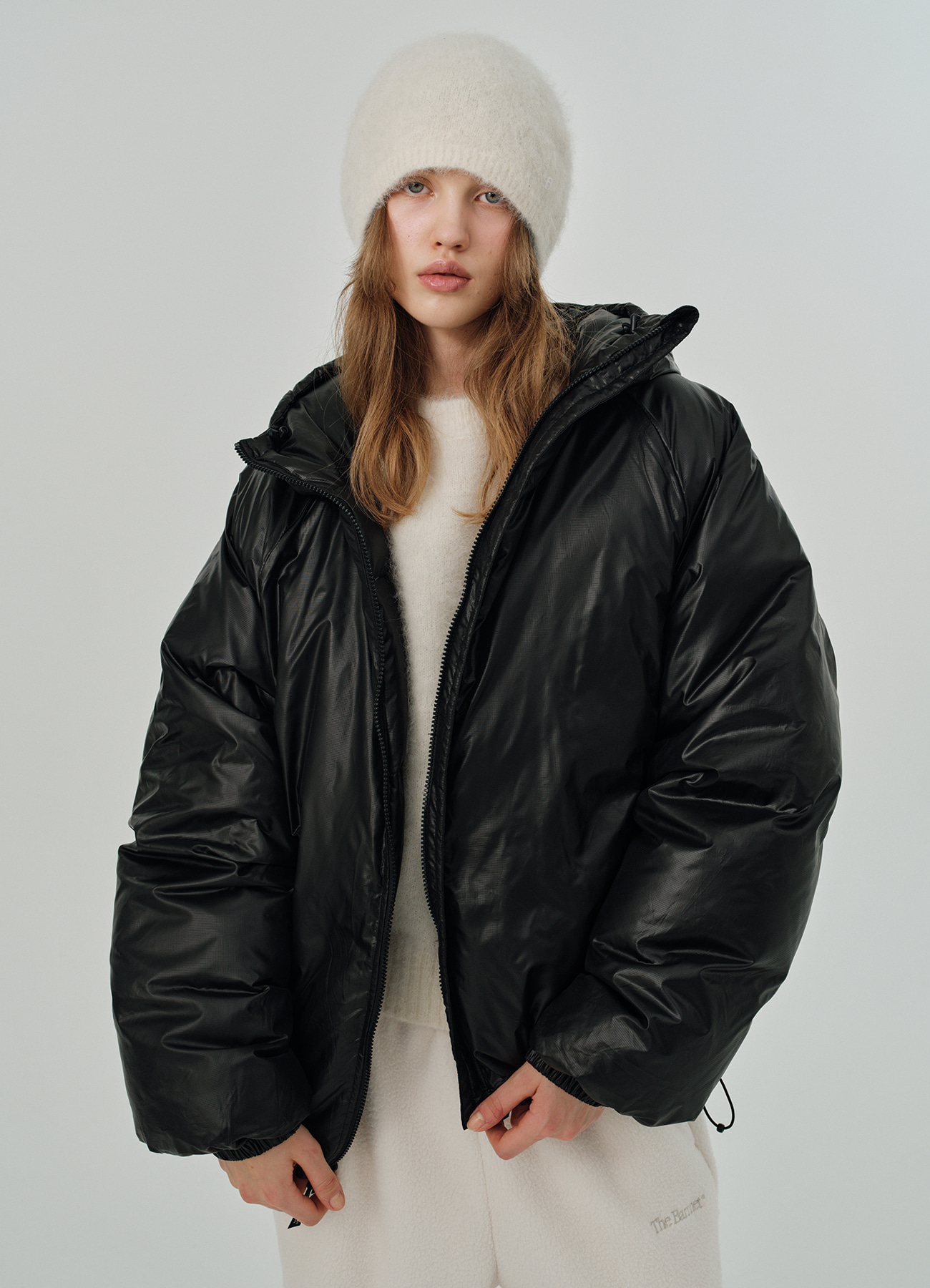 [Influencer pick] Reversible Hooded Goose Puffer Jacket - Black