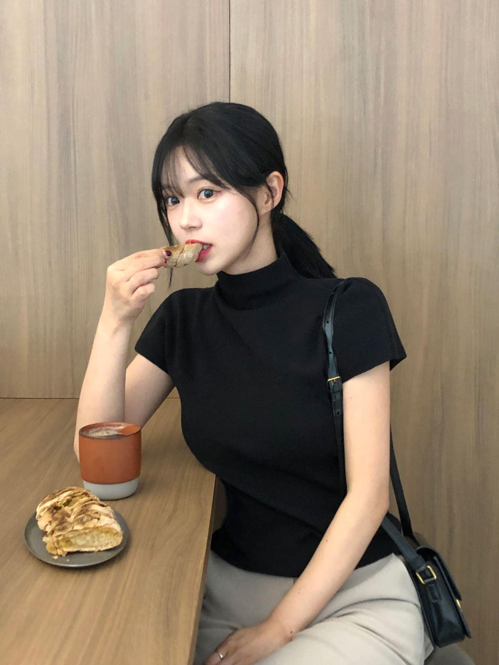 韓国人気 メンズ ハーフネック タートルネック セーター ５color 5color]ハーフタートルネックニット | ファッション通販サイト NUGU