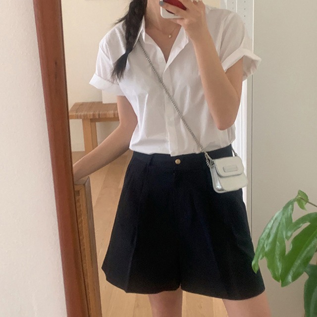 Audrey夏コットンショートパンツ