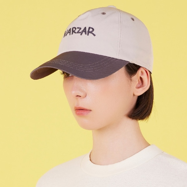 Scribble Two Tone 5panel Cap Beige/Charcoal | ファッション