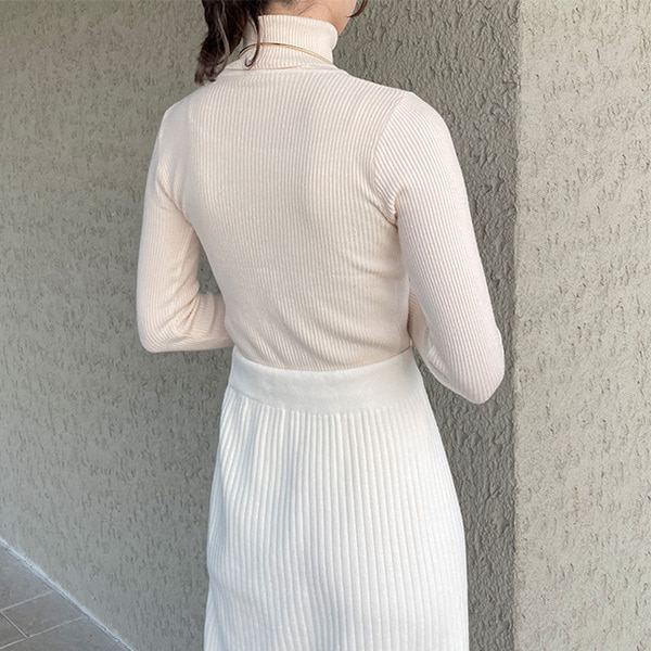 リブタートルネックニット | ファッション通販サイト NUGU