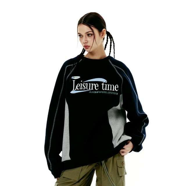 LEISURE TIME LOGO SWEATSHIRT NAVY