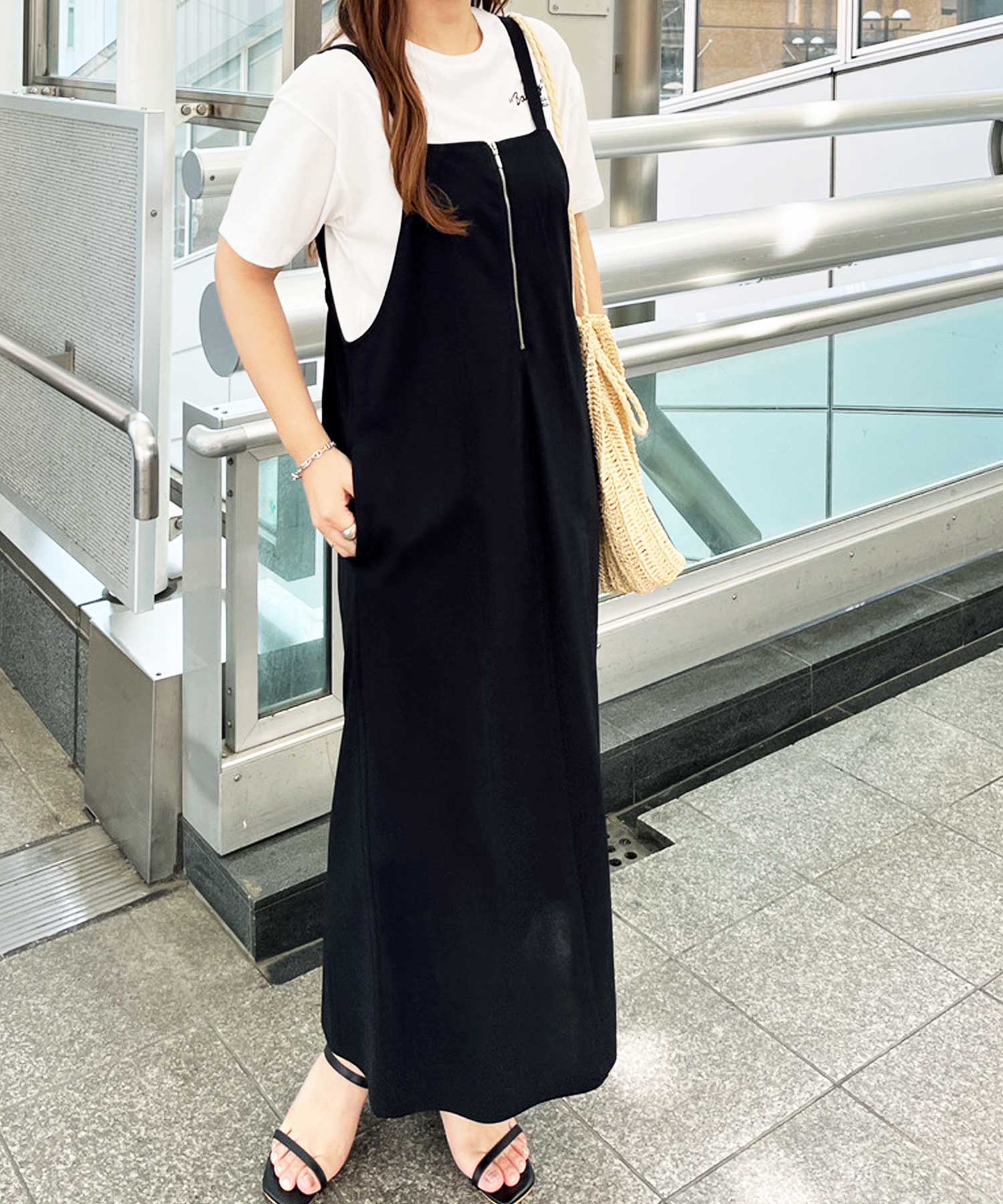 ハーフジップキャミワンピース | ファッション通販サイト NUGU