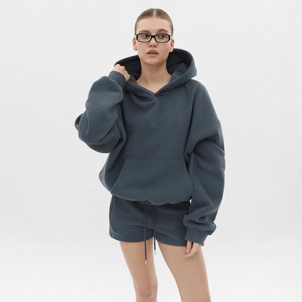 オーバーサイズ フリース パーカー