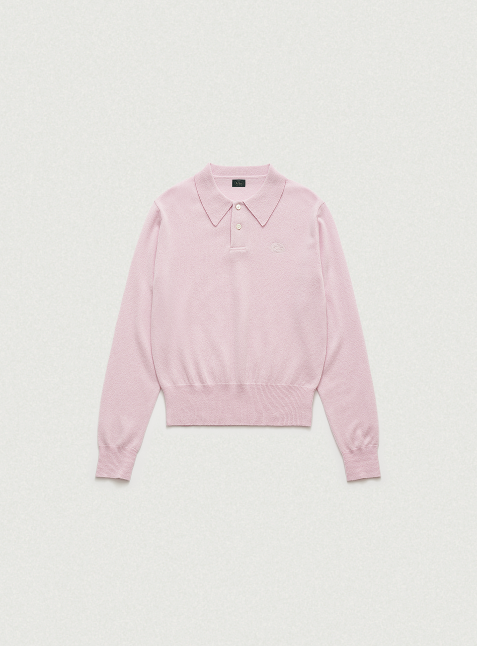 Cashmere Wimblyn Knit Polo Shirt_Pink