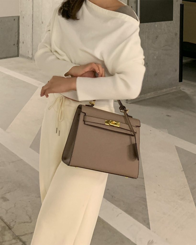 ゴールドキースクエアトートバッグ