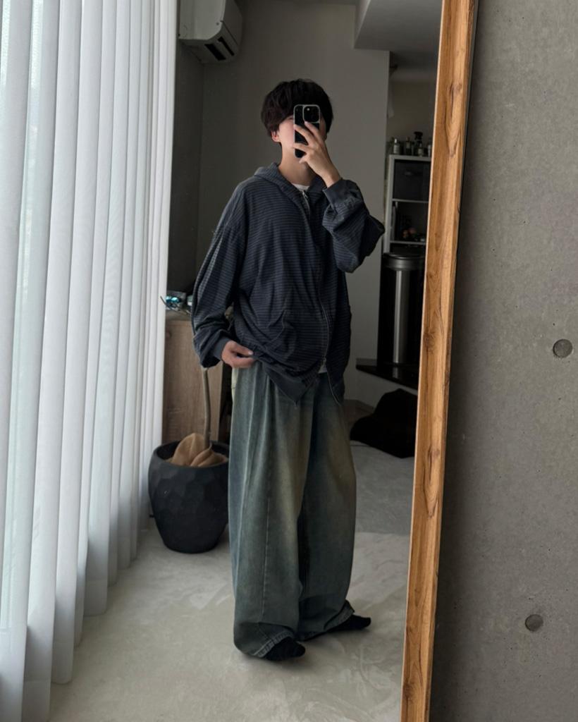 ピグメントボーダーパーカー | ファッション通販サイト NUGU