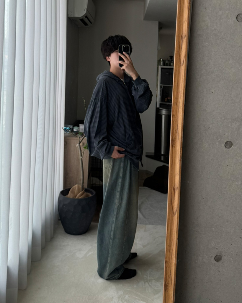 ピグメントボーダーパーカー | ファッション通販サイト NUGU