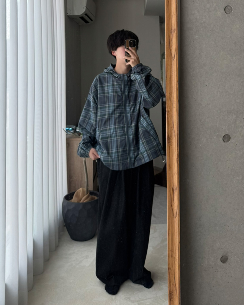 ユニセックス）チェックマウンテンパーカー | ファッション通販サイト NUGU