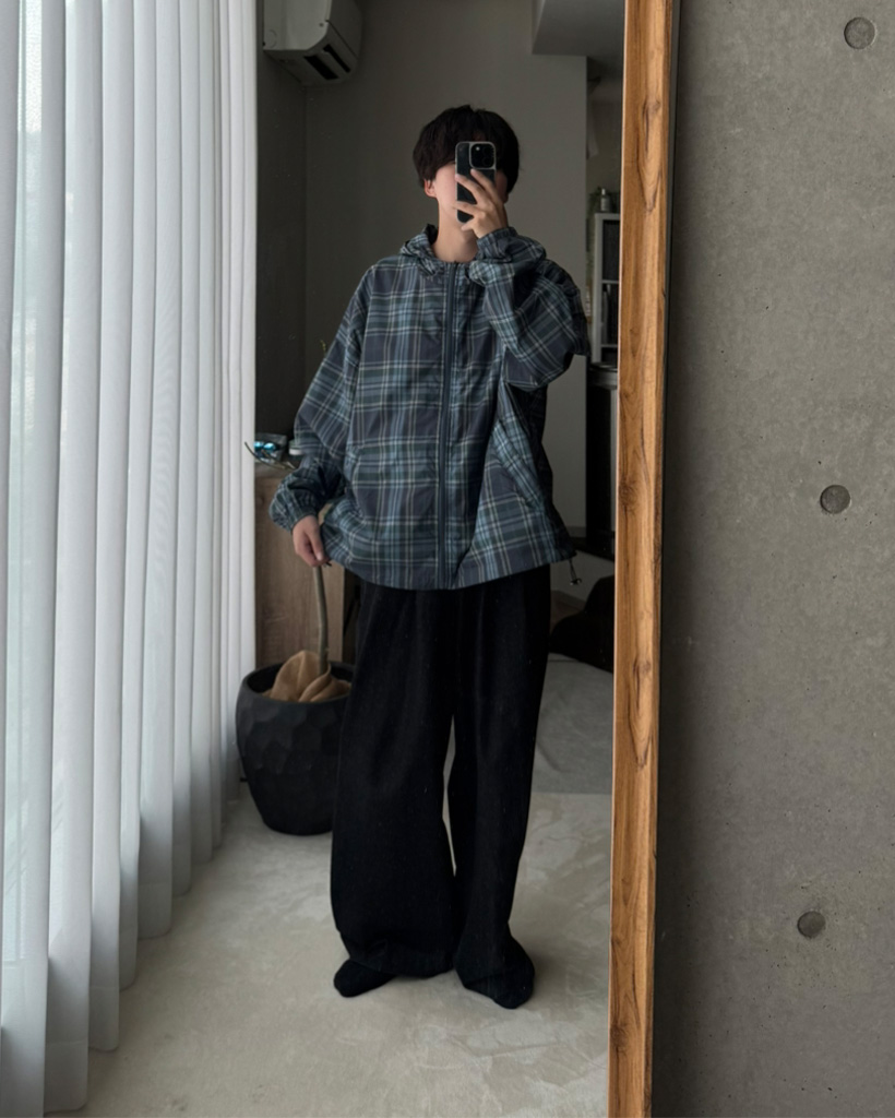 ユニセックス）チェックマウンテンパーカー | ファッション通販サイト NUGU