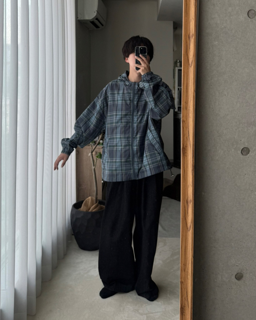 ユニセックス）チェックマウンテンパーカー | ファッション通販サイト NUGU