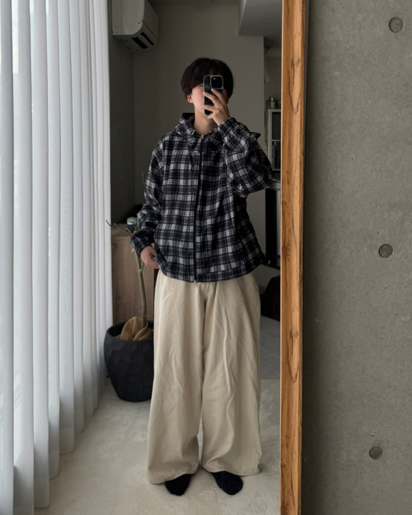 特価✨】雰囲気抜群‼️】SUGERCANE マウンテンパーカー　L チェック ユニセックス）チェックパターンマウンテンパーカー | ファッション