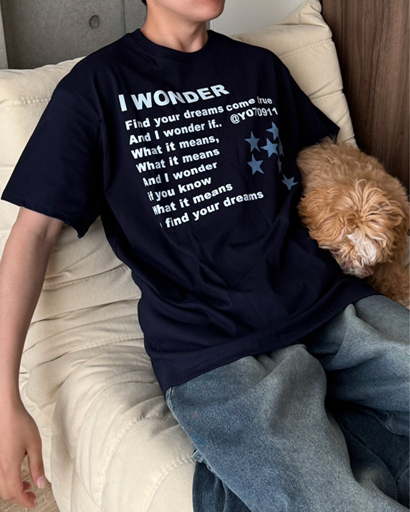 ユニセックス）星レタリングTシャツ | ファッション通販サイト NUGU
