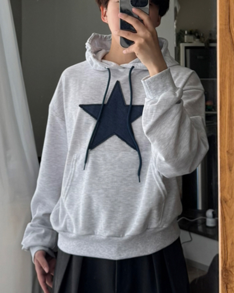 （ユニセックス）スターポイントフードパーカー
