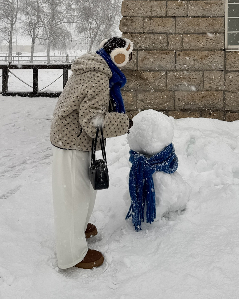 リバーシブルドットパーカージャンパー