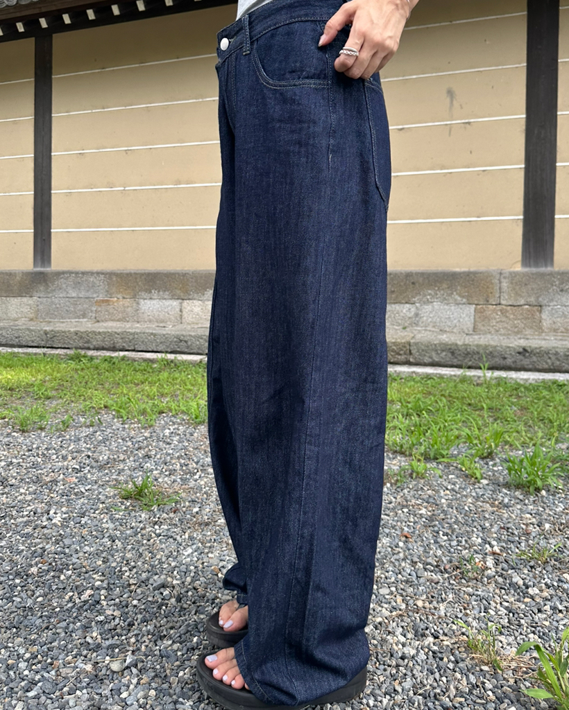 TWWデニム タイトウエストワイドデニム deep-navy XXS/S TWWデニム deep-navy XXS/S_long - メルカリ