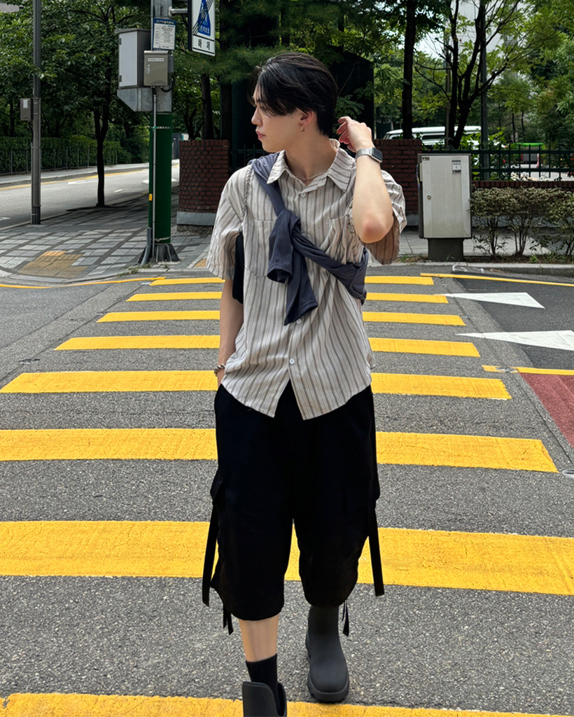 ボーダー半袖シャツ | ファッション通販サイト NUGU