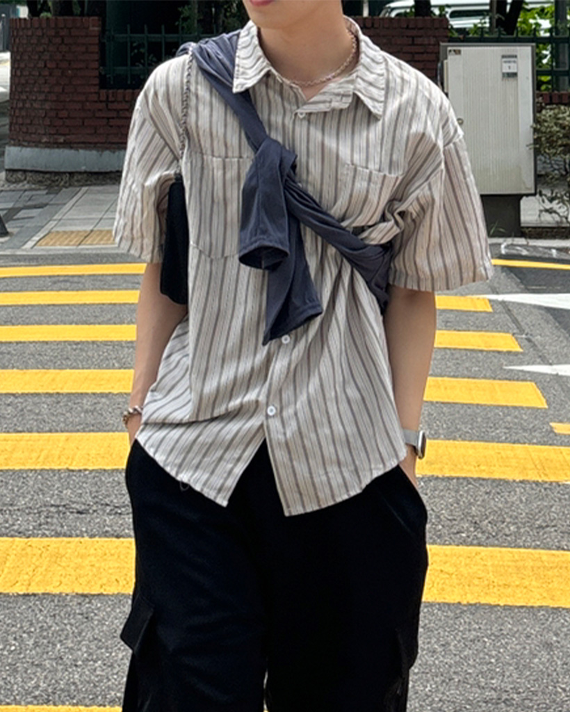 Wolford 半袖ストライプTシャツ 新品 67172_01.jpg