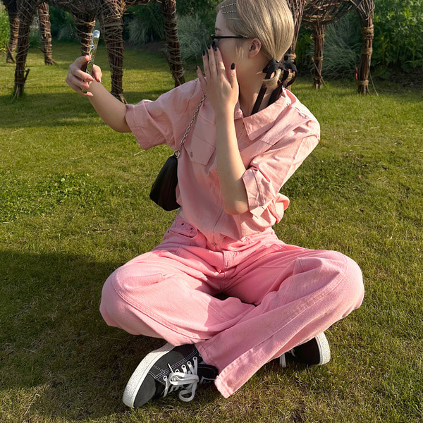 Y'sピンク綿パンツ ピンクコットンパンツ | ファッション通販サイト NUGU