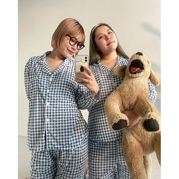 【もえこ】ギンガムチェックパジャマ ギンガムチェックパジャマ(SET) | ファッション通販サイト NUGU
