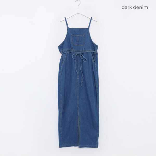 ストラップデニムロングワンピース | ファッション通販サイト NUGU