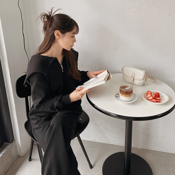 cccmalie シーマリー スウェット セーラーカラートップス cccmalie シーマリー スウェット セーラーカラートップス