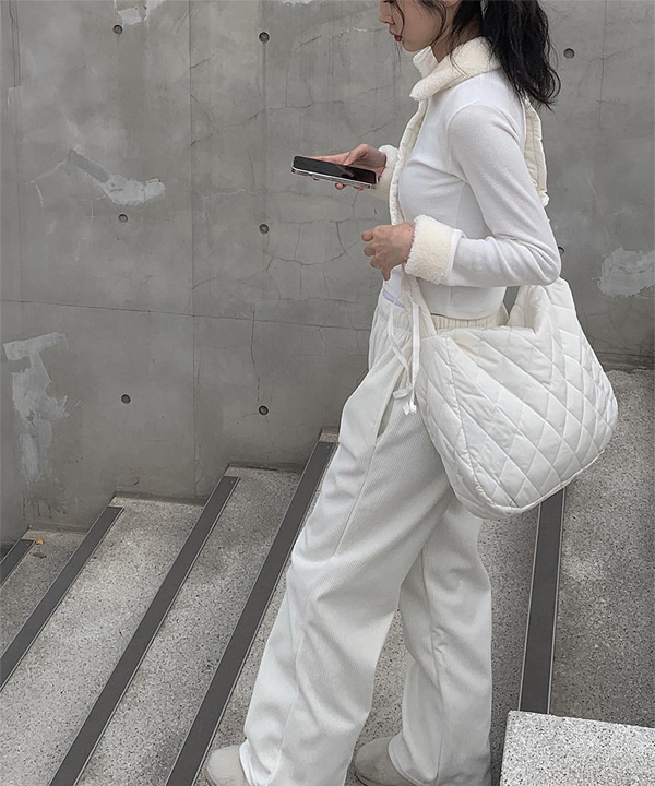 キルティングギャザーショルダーバッグ(2color) | ファッション通販