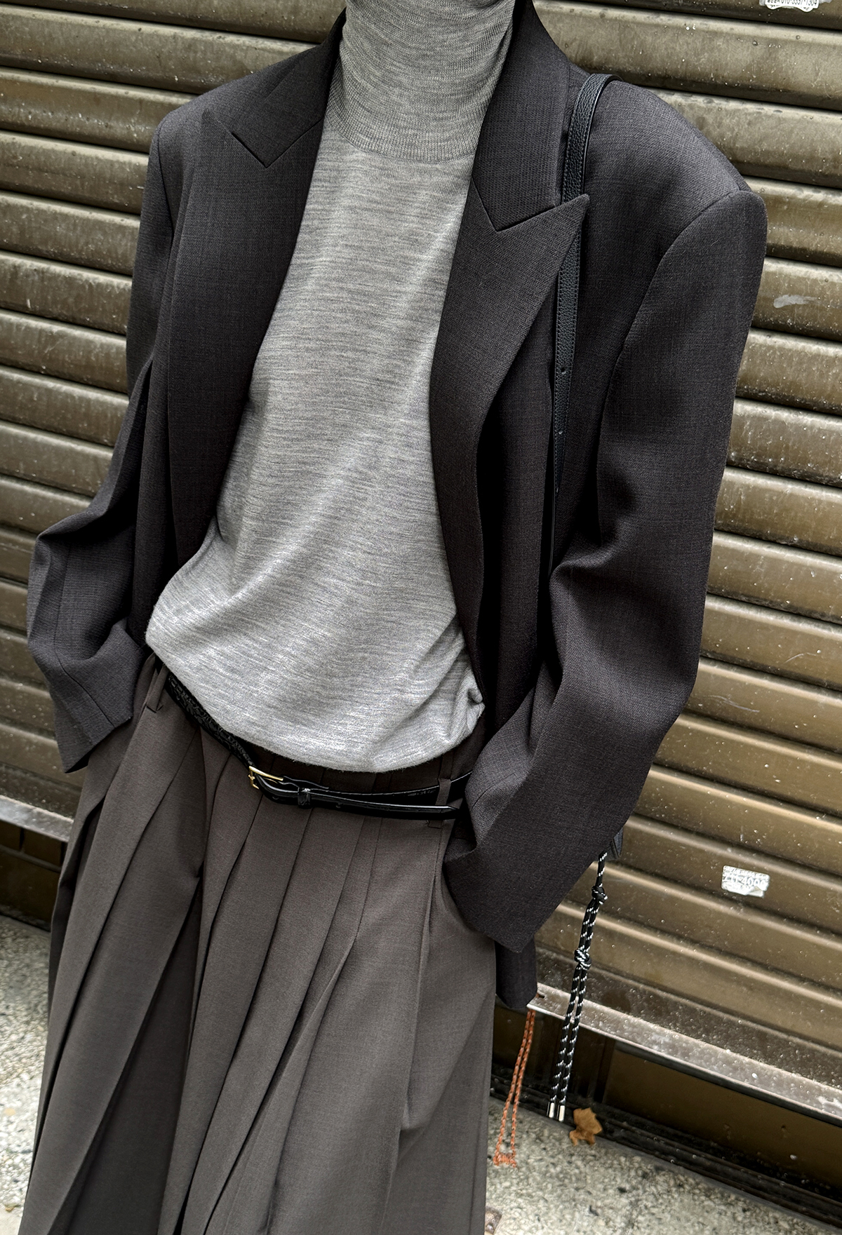 Modern Wool Jacket – Charcoal