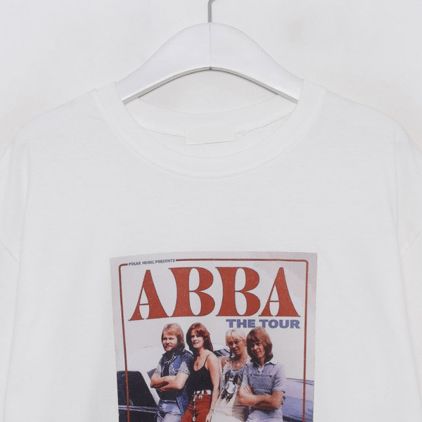 ABBA Tシャツ ヴィンテージ A.b.b.a ザ ツアー シャツ、A.b.b.a Tシャツ ヴィンテージ