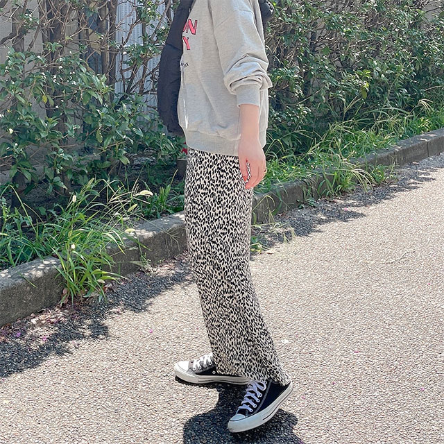 2点おまとめ 00s レオパード パワーネットトップス ロンT hooked ロングTシャツ ヒョウ柄 Vネック メンズ トップス 長袖 豹柄