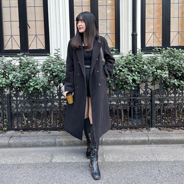 オーバーフィットダブルコート | ファッション通販サイト NUGU